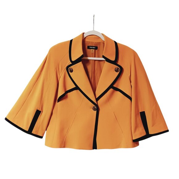 Nine West Mustard Yellow Jacket Size 12 - Picture 1 of 9